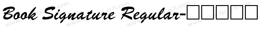 Book Signature Regular字体转换